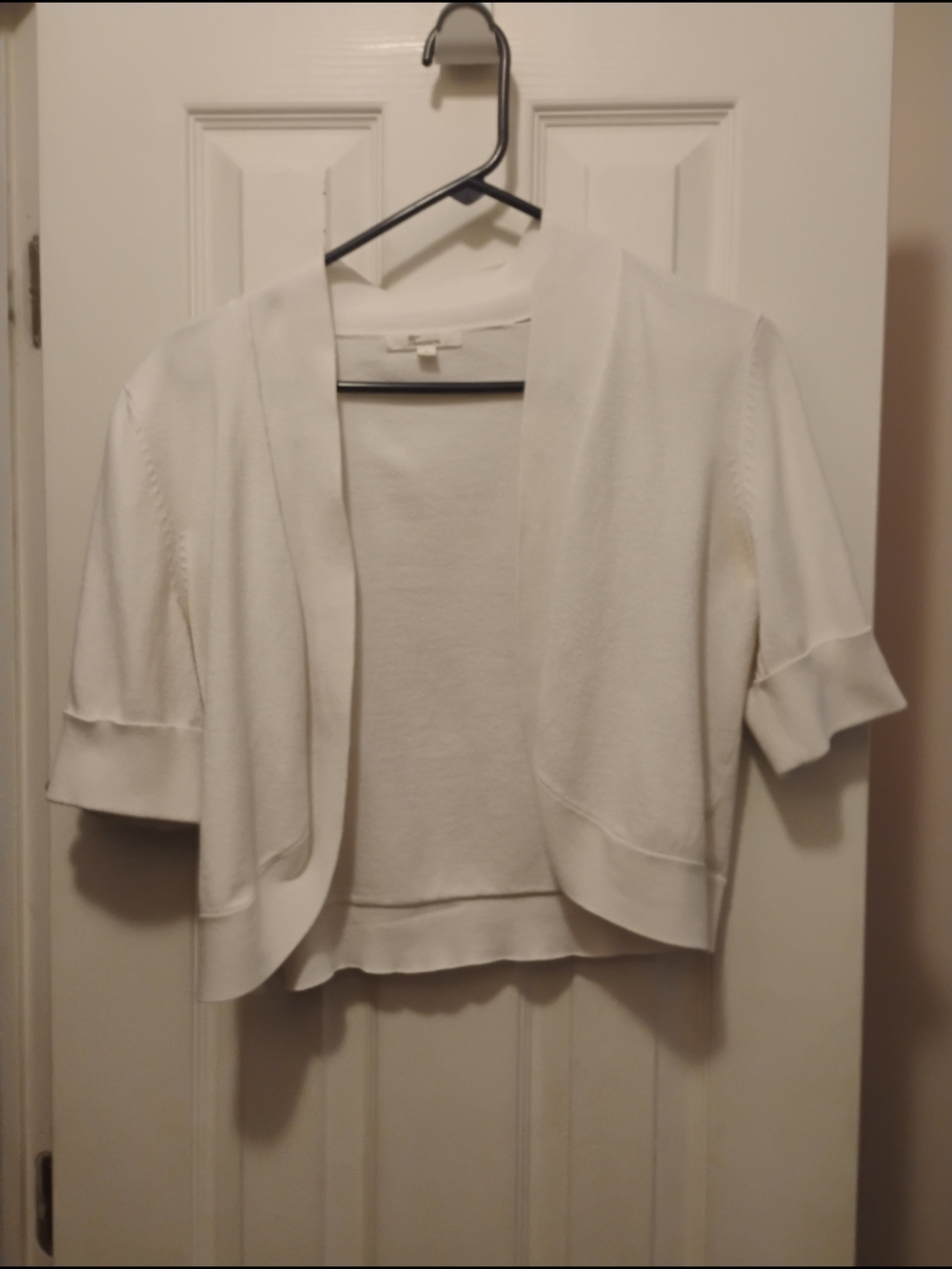 2/$13 Deal 89th & Madison White Open-Neck Knit Top